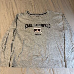 Karl Lagerfeld Gray Long Sleeve Shirt